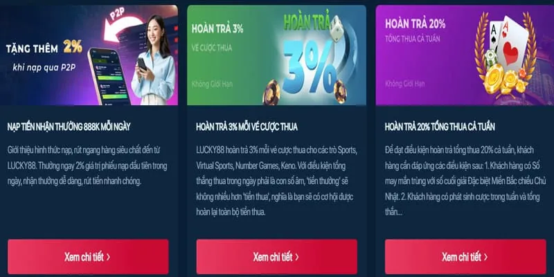 Thưởng nạp tiền Bongvip khuyến mãi